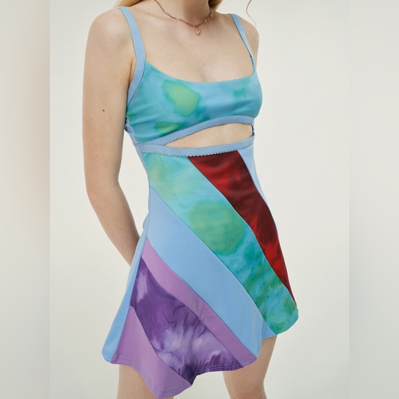 COPY - CIDER 13 Going on 30 Multi-color Mini Dress Tunic Top Size M - Picture 2 of 6